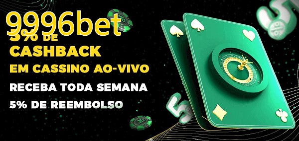 Promoções do cassino ao Vivo 9996bet